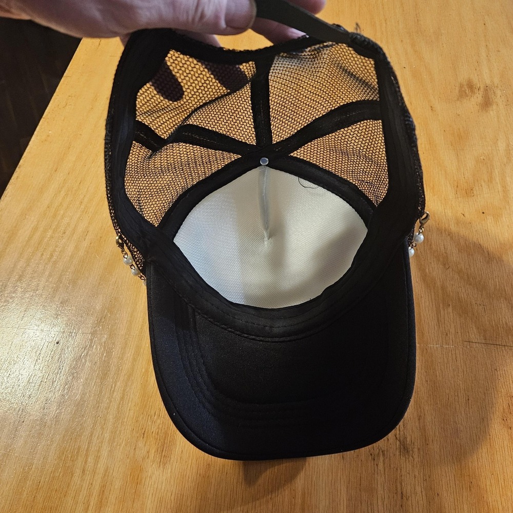 Disney Castle Bound‎ Travel Co Hat Cap Snap Back One Size Black Trucker Mickey - Picture 8 of 10